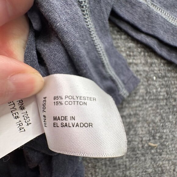 Orvis Trout Bum Blue Pullover Mens Large Blue 1/4 Zip Baselayer Shirt Athleisure - Picture 5 of 14